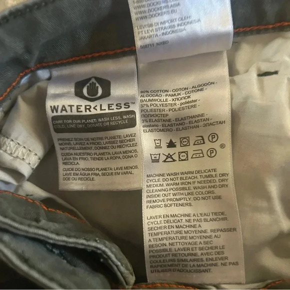 GUC Docker’s olive green jeans Straight leg 34/34 but the length runs 32” - Picture 4 of 8